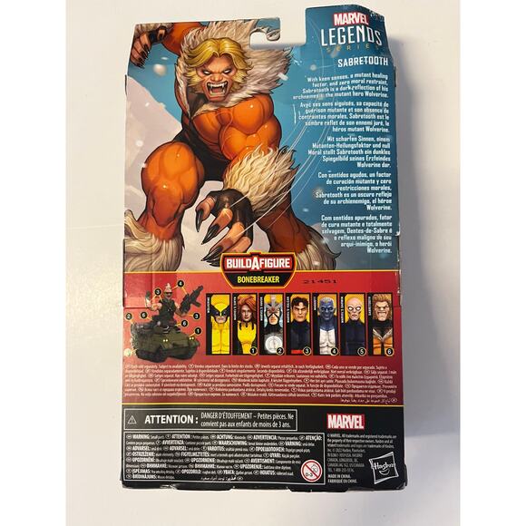 Marvel Legends Series X-Men Sabretooth Action Figure 6-inch - Picture 2 of 2